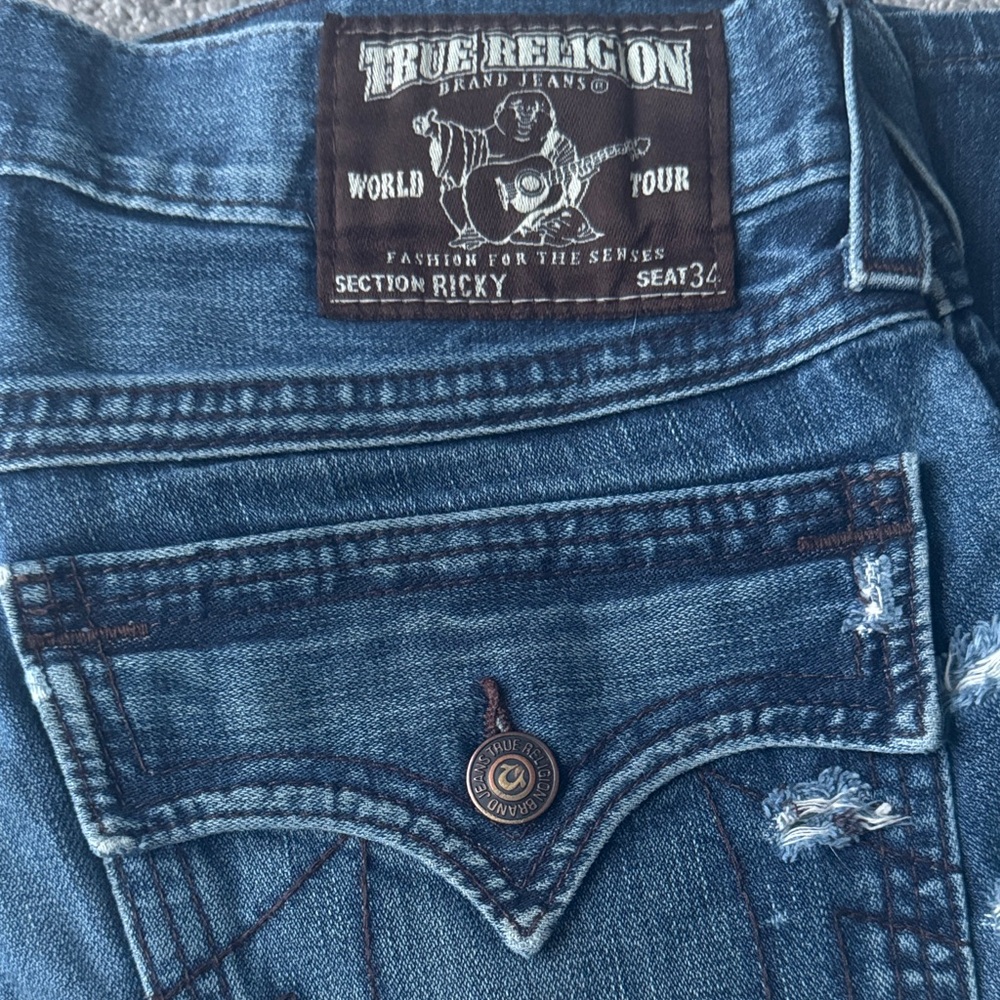 True Religion Distressed Denim Jeans